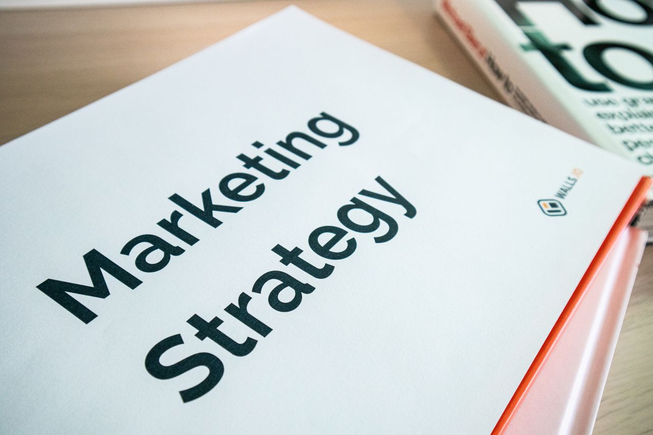 gallery-01 Close-up of a marketing strategy document on a desk, ideal for business content.